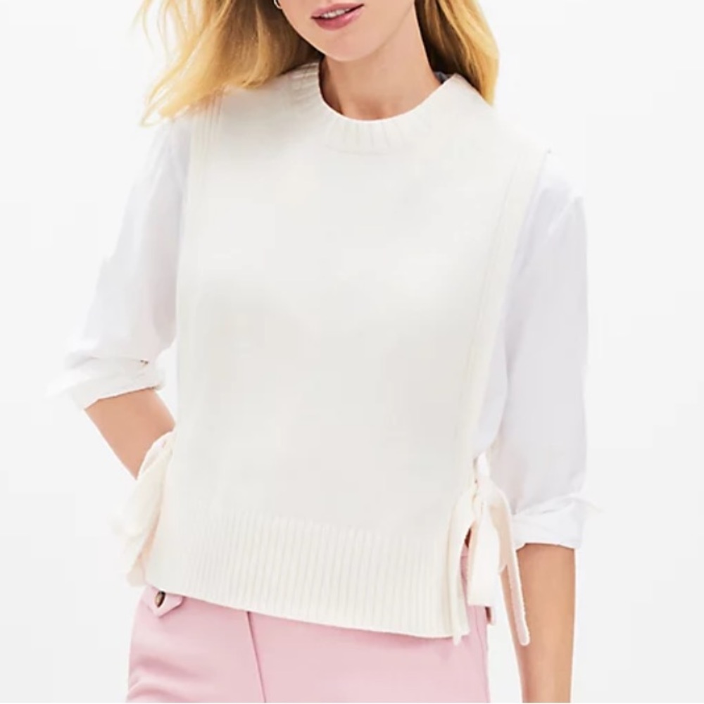 Loft side tie sweater vest